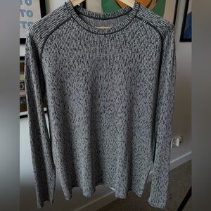 Lululemon Long Sleeve Metal Tech T-Shirt Limited Edition Gray/White Mix Large